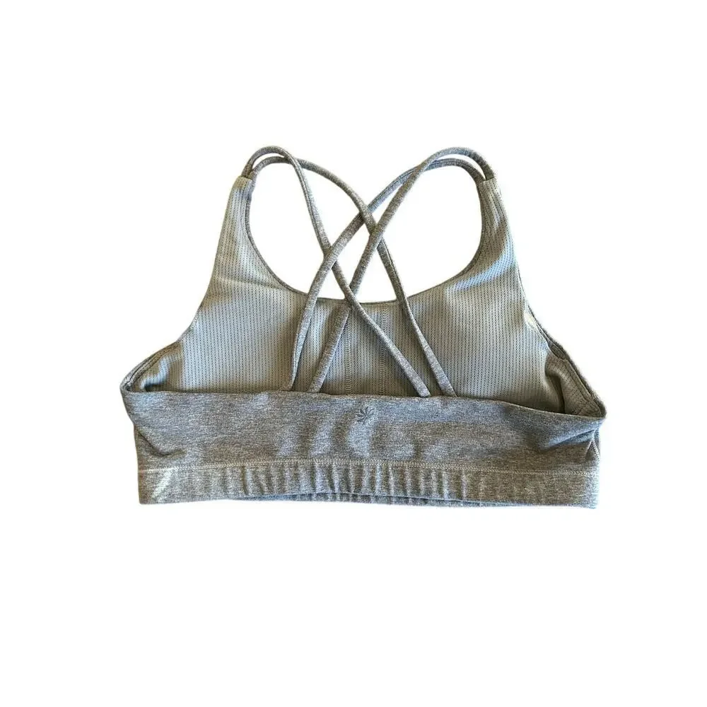 Athleta Girl Sports Bra Size Extra Extra Large (16) heathered Gray - Picture 2 of 4